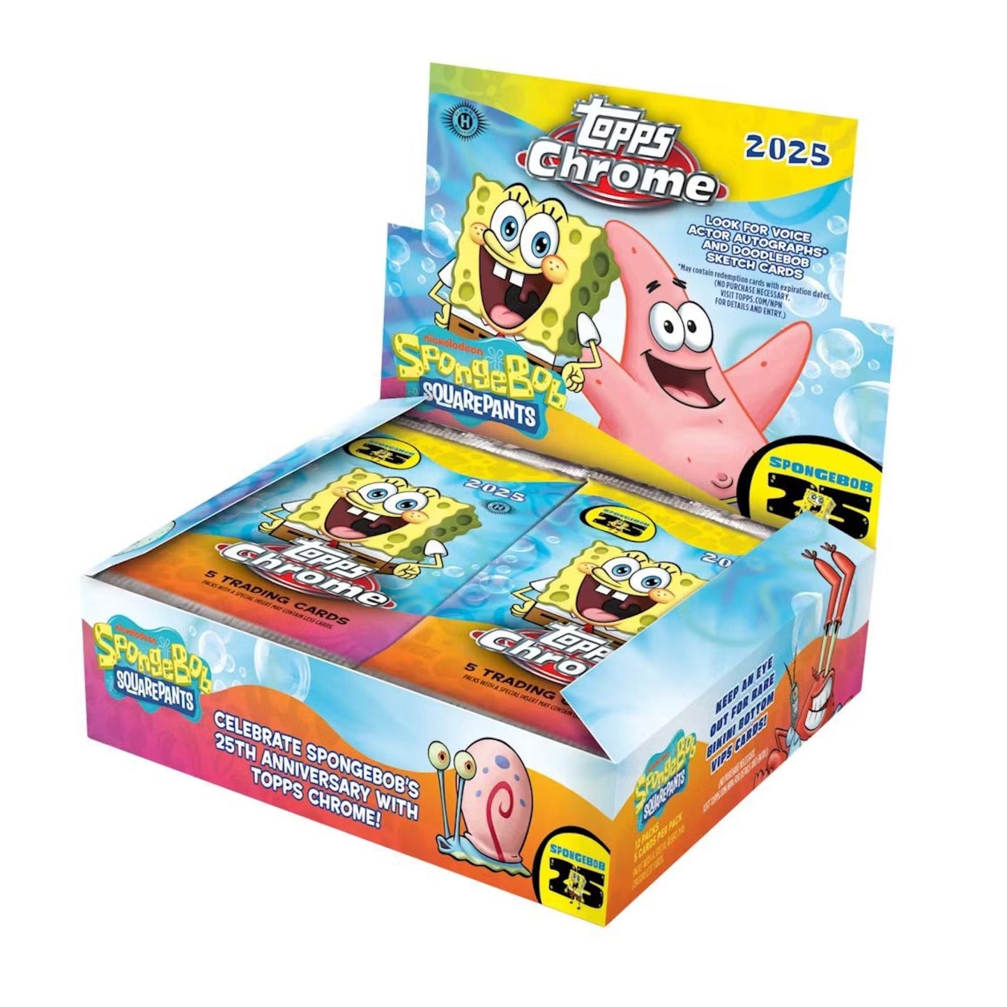 2025 Topps Chrome Spongebob Hobby Box