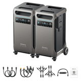 Anker SOLIX F3800 3840Wh Portable Power Station x 2 + Double Power Hub
