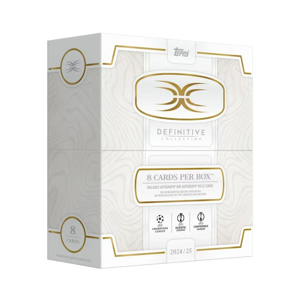 2024-25 Topps Definitive UEFA Club Competitions Soccer Hobby Box