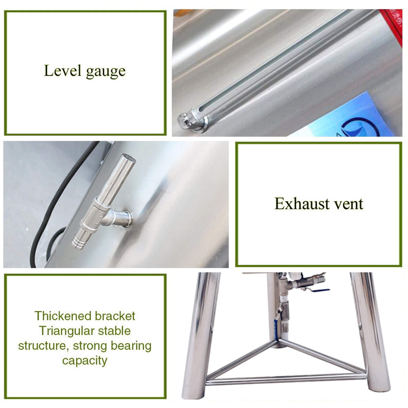 Heavy Duty Stainless Steel Commercial Milk And Ice Cream Mix Pasteurizer Machine [Without Plug]