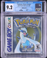 2000 POKEMON SILVER VERSION NINTENDO GAME BOY COLOR GBC CGC 9.2 A+ SEALED