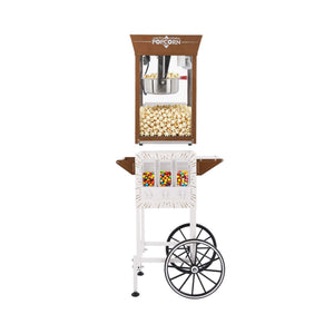 12-Ounce Commercial Retro Popcorn Machine Cart with Candy Boxes