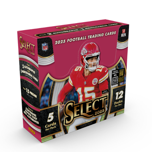 2025 Panini Select Football Hobby 12 Box Case