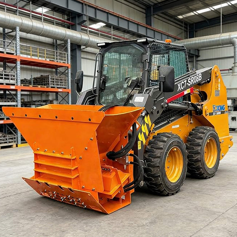 24-Inch Heavy-Duty 13.5 Cu.Ft Concrete Crusher Bucket Skid Steer Attachment