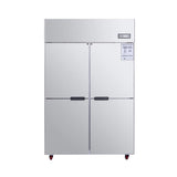48-Inch Commercial 33 Cu.Ft Stainless Steel Reach-In Refrigerator with Four Split Doors