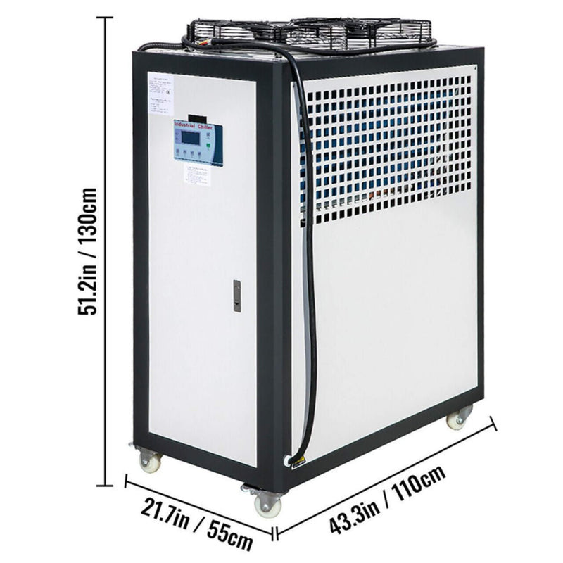Smart Air-Cooled SS Industrial Water Chiller With LCD Display