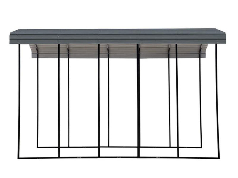 Arrow Carport, 14 ft. x 24 ft. x 14 ft. Charcoal 14′ x 24′ x 14′