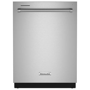 KitchenAid 24″ Fully-Integrated Built-In Dishwasher with 30 Total Wash Jets in PrintShield Stainless Steel