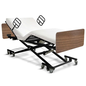 Ultra Low Expandable Width Electric Homecare Hospital Bed with Memory Foam Mattress