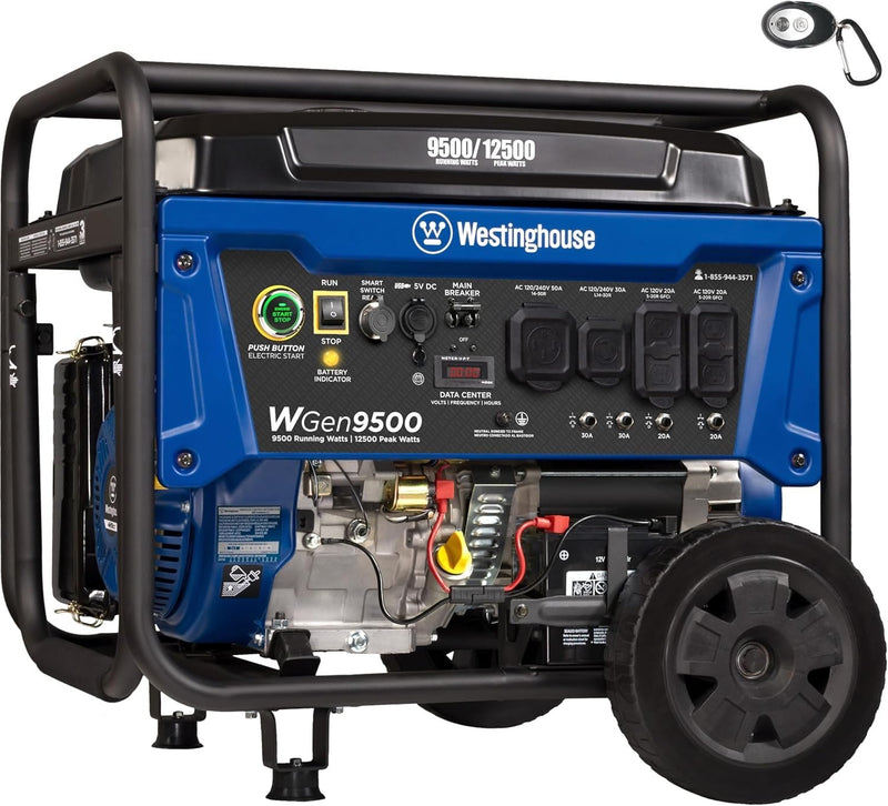 Westinghouse 9500 Peak Watt Home Backup Portable Gas Powered Generator