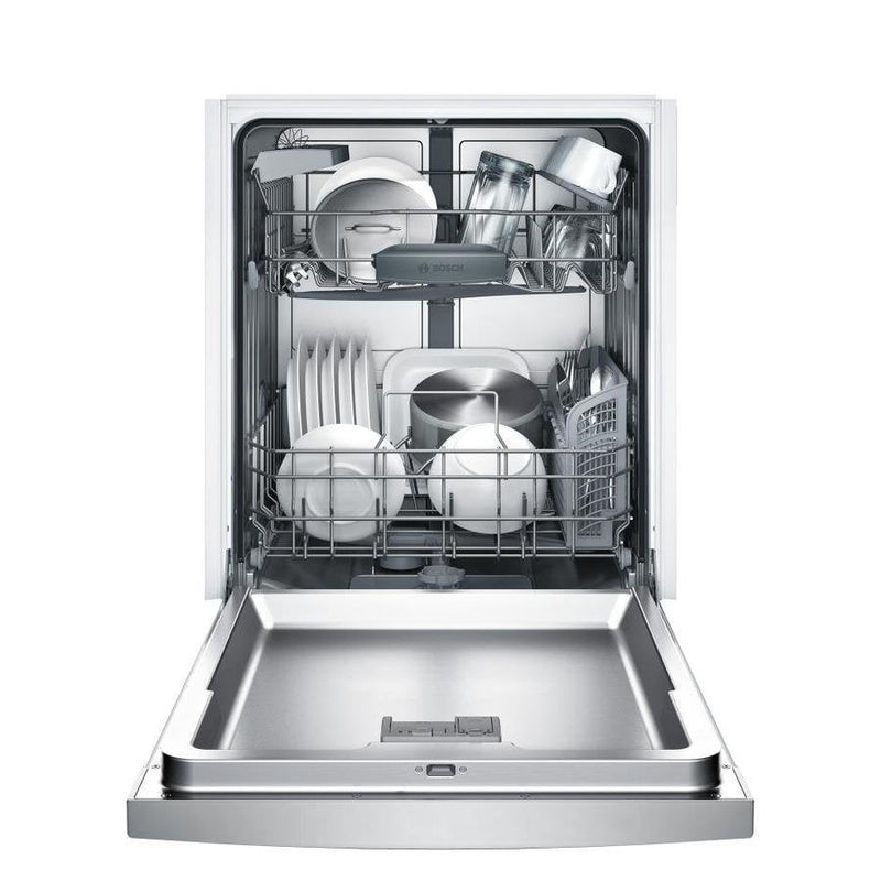 Bosch 100 Series PureDry 50-Decibel Front Control 24-in Built-In Dishwasher (Fingerprint-Resistant Stainless Steel) ENERGY STAR