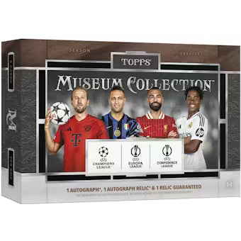2024-25 Topps UEFA Club Competitions Museum Collection Soccer Hobby Box