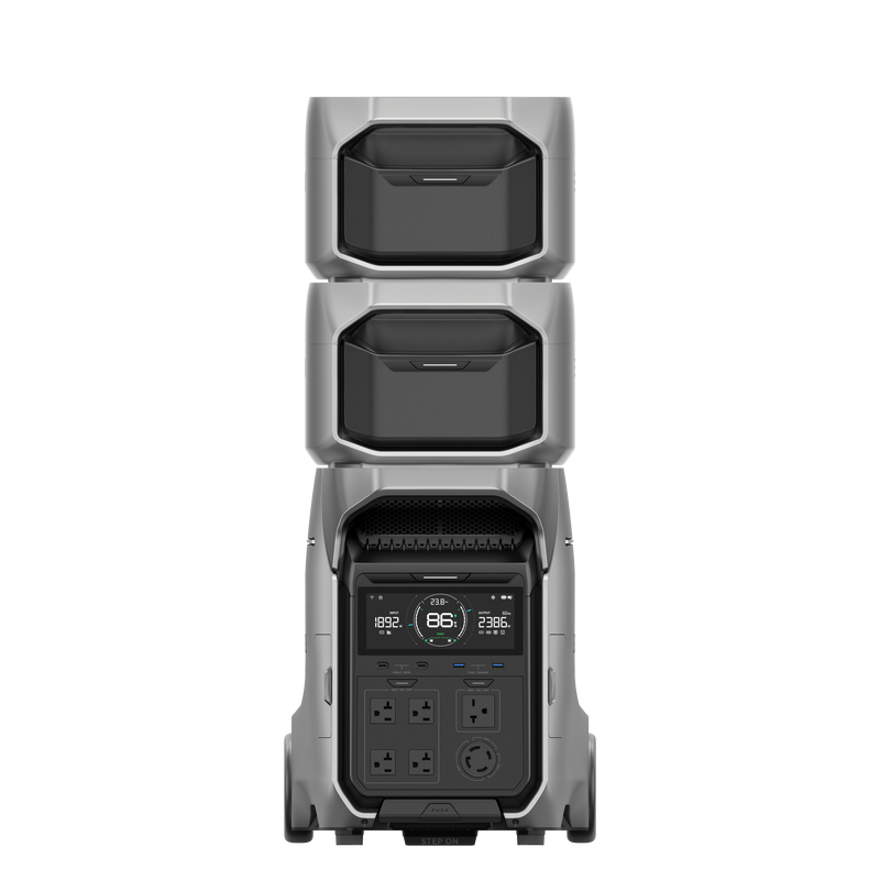 EcoFlow DELTA Pro 3 Portable Power Station + 2 x Extra Batteries