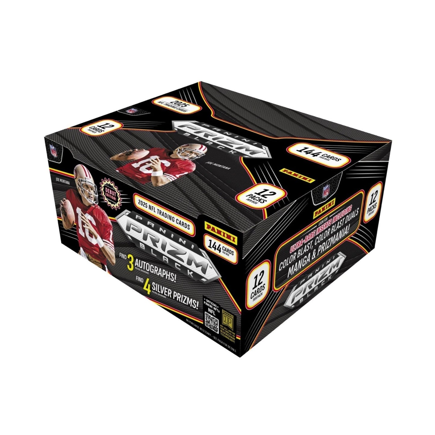 2025 Panini Prizm Black Football Hobby Box