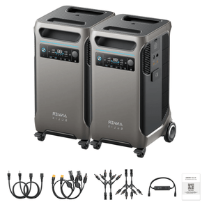 Anker SOLIX F3800 3840Wh Portable Power Station x 2 + Double Power Hub