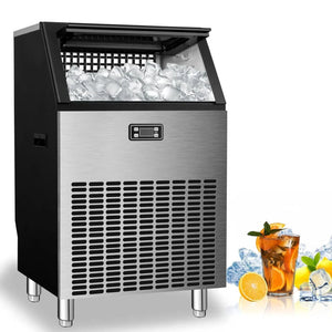 Commercial Ice Maker Ice Maker 265lbs 24HR 55lbs Heavy Duty