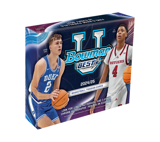 2024-25 Bowman's Best University Basketball Hobby 12 Box Case
