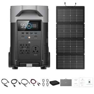 EcoFlow DELTA Pro Solar Generator + 220W Portable Solar Panels
