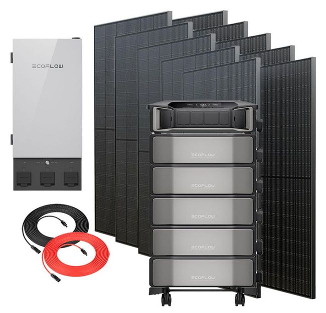 Ecoflow Delta Pro Ultra Expansion Power Station with Smart Home Panel 2 - 30.7 kWh Storage - with 10x 400W Rigid Solar Panels