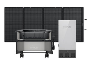 Ecoflow Delta Pro Ultra Solar Generator Kit and Smart Home Panel 2 Combo - With 400W Foldable Solar Panel