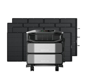 Ecoflow Delta Pro Ultra X Powerstation with 2 x Ultra X Expansion Batteries and 4 x 400W Solar Panels