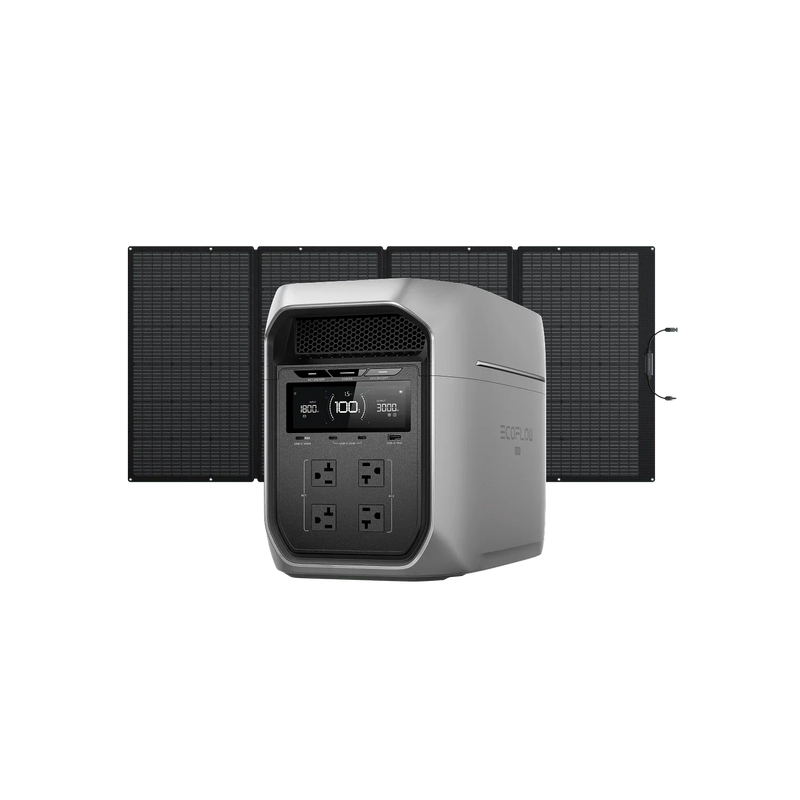 EcoFlow DELTA 3 Max Plus Portable Power Station + 400W solar panel