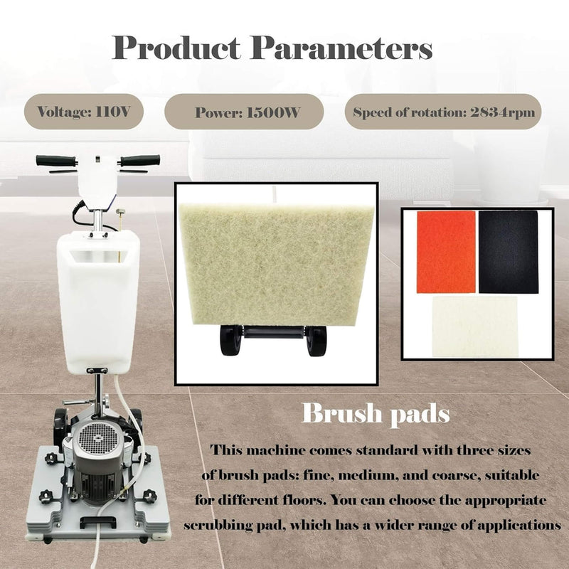 Heavy-Duty 110V Multi Functional Electric Floor Polishing Machine