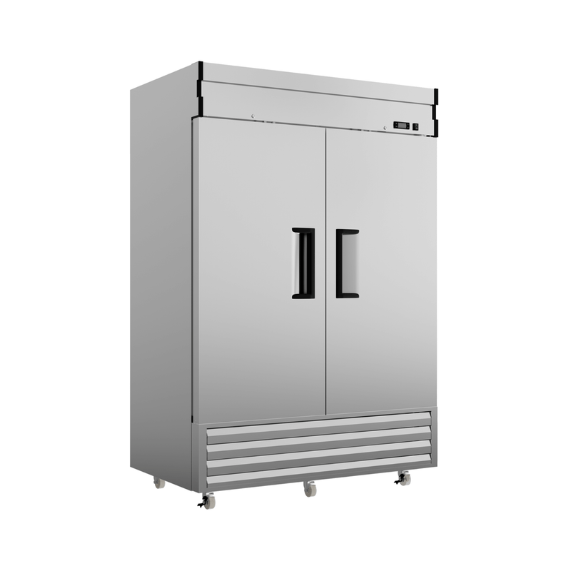 Heavy-Duty 54" 2-Door Stainless Steel Commercial Freezer with OmniSmart Temperature Control