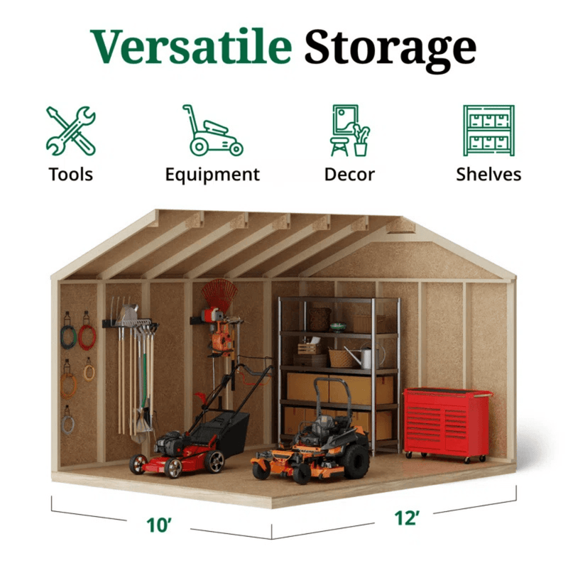 Value Workshop Outdoor Wood Storage Shed