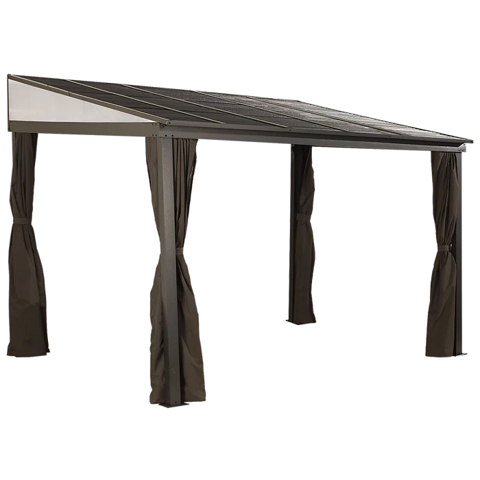 Sojag 500-9165470 10 x 12 ft. Portland No. 53 Wall Gazebo Steel Roof