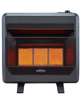 Bluegrass Living Propane Gas Vent Free Infrared Gas Space Heater With Blower and Base Feet – 28,000 BTU, T-Stat Control – Model# B28TPIR-BB