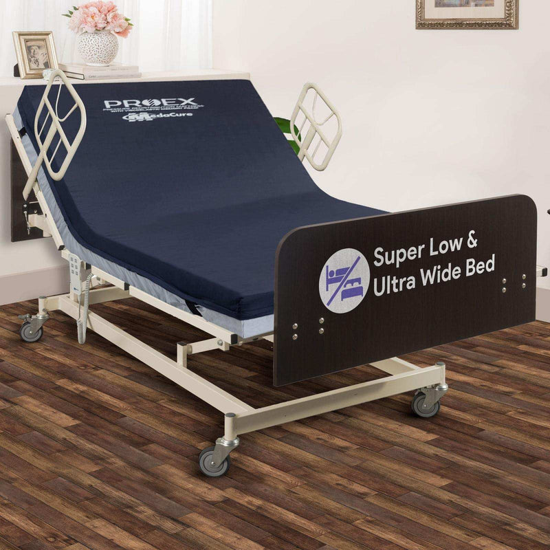 MedaCure Ultra Wide Adjustable Electric Hospital Bed