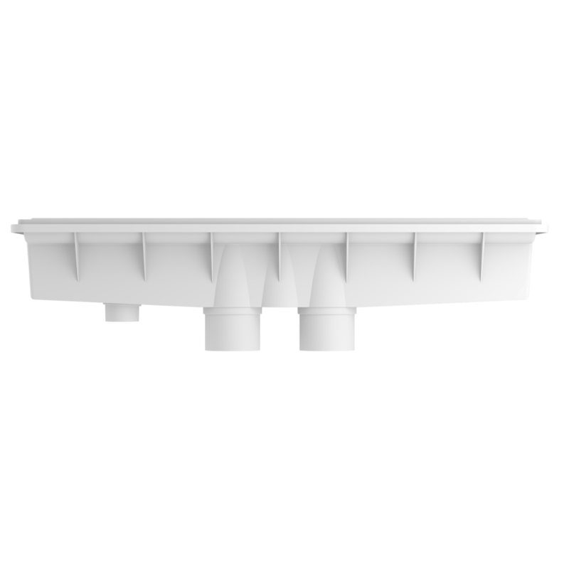 Pentair A&A 280072 AVSC PHX Pebble Top Single Inlet Top Channel Drain, Dark Gray