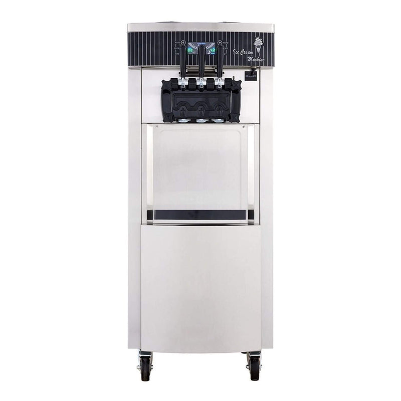 Premium 3-Flavors Commercial Soft Serve Ice Cream Machine Yogurt Maker 20-28 L/H
