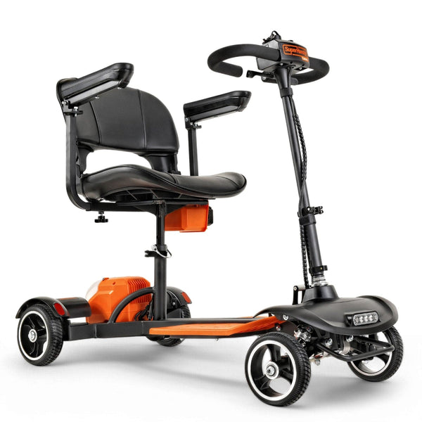 SuperHandy 4-Wheel Passport Prime Electric Travel Mobility Scooter Foldable 48V Li-Ion Battery 330 lb Capacity