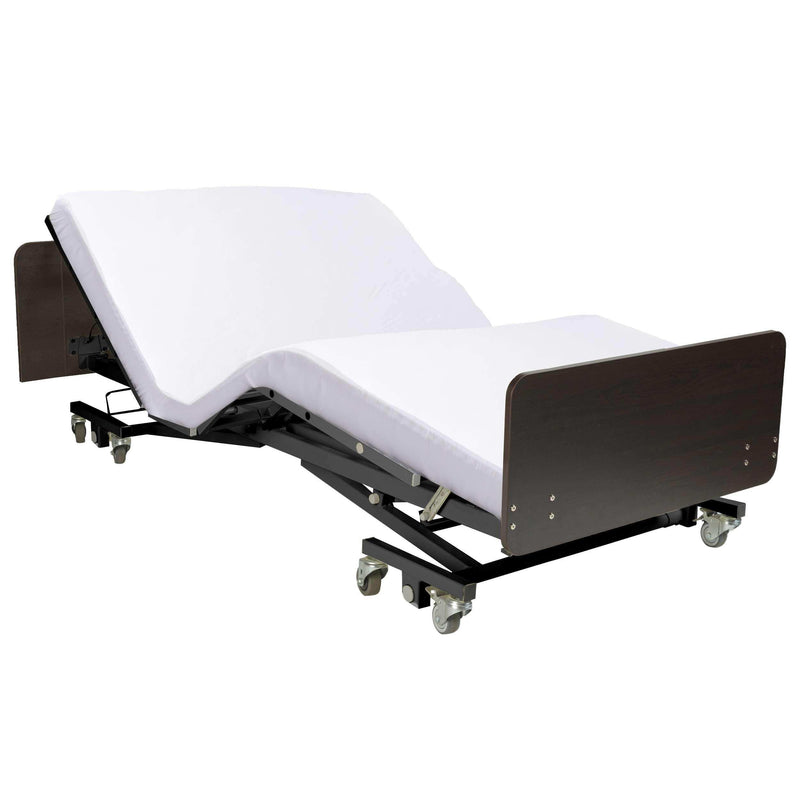 Ultra Low Expandable Width Electric Homecare Hospital Bed with Memory Foam Mattress